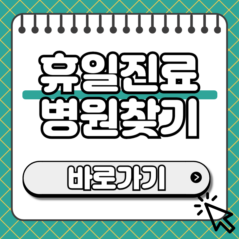 휴일진료 병원 찾기 섬네일